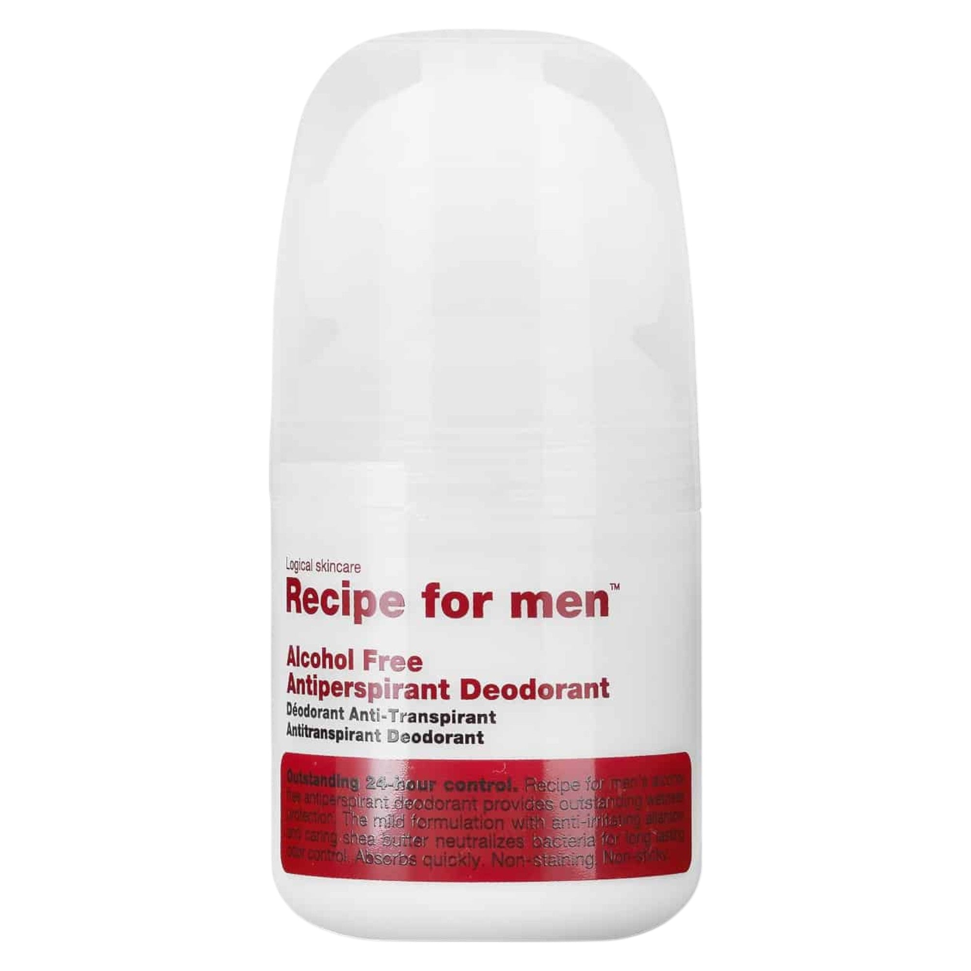 Recipe For Men, Antiperspirant Deodorant, Anti-Irritation, Antiperspirant, For Men, 60 ml