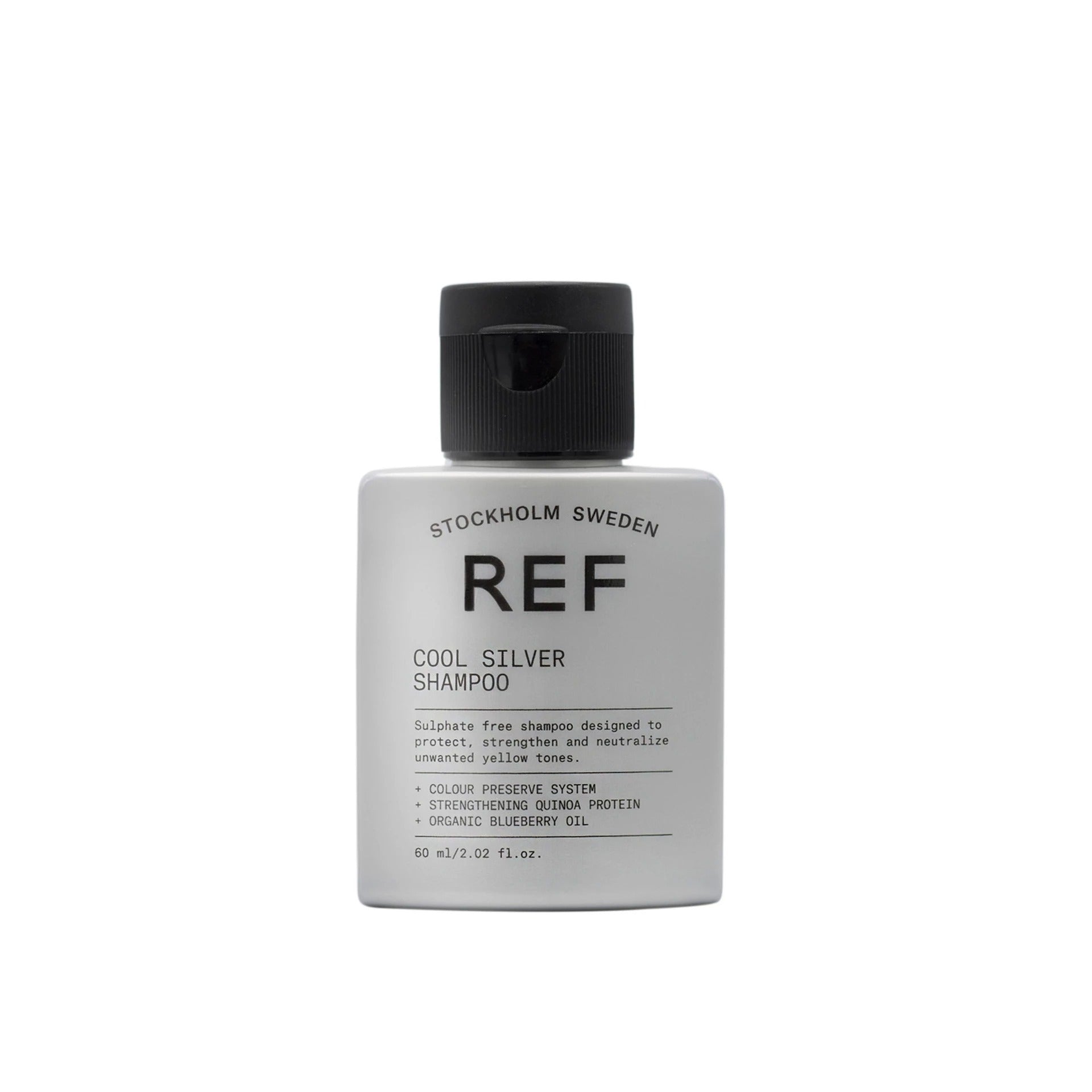 Ref Stockholm, Cool Silver, Sulfates-Free, Hair Shampoo, Neutralising Warm Tones, 60 ml