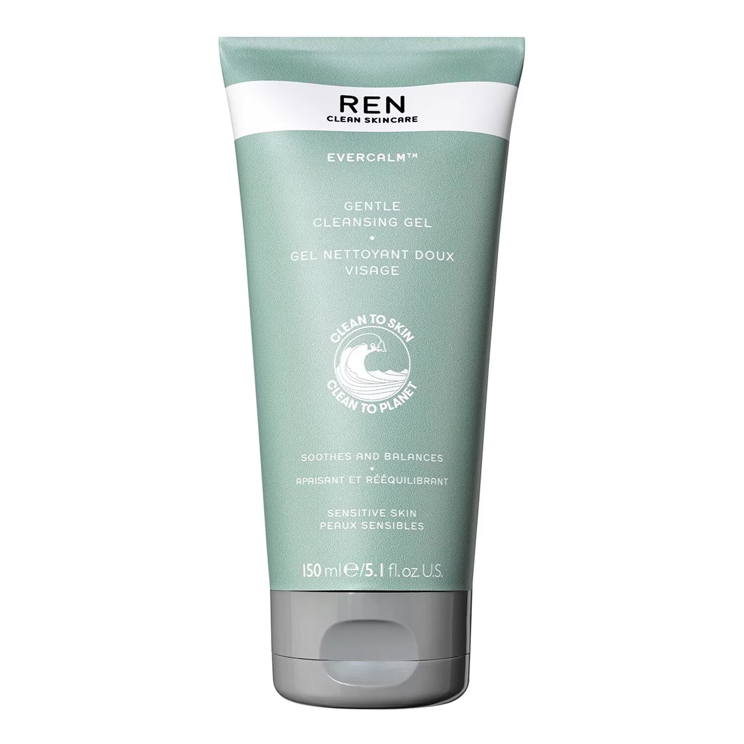 Ren, Evercalm, Cleansing Gel, For Face, 150 ml *Tester