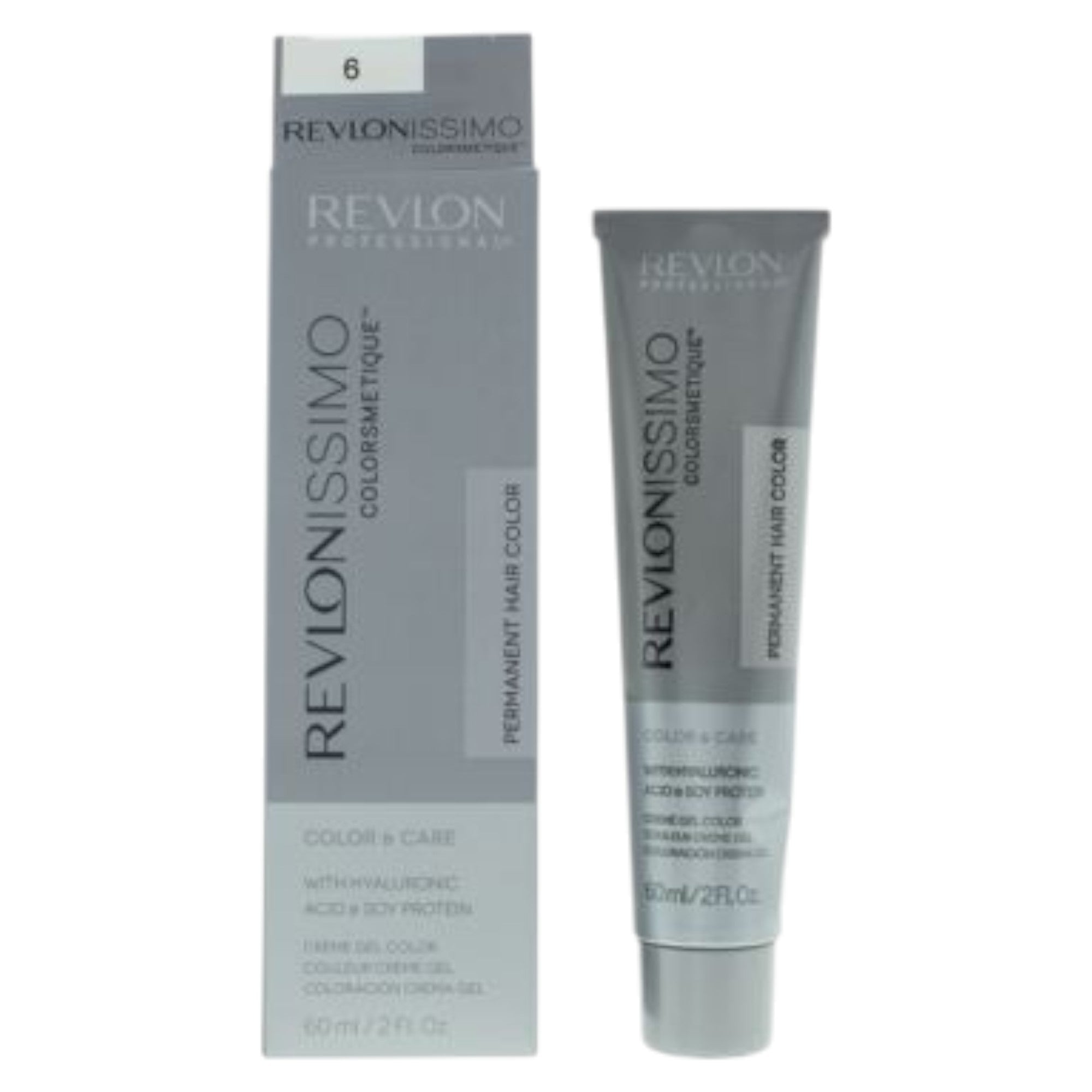 Revlon, Revlonissimo Colorsmetique, Hyaluronic Acid, Permanent Hair Dye, 6 6 Dark Blonde, 60 ml