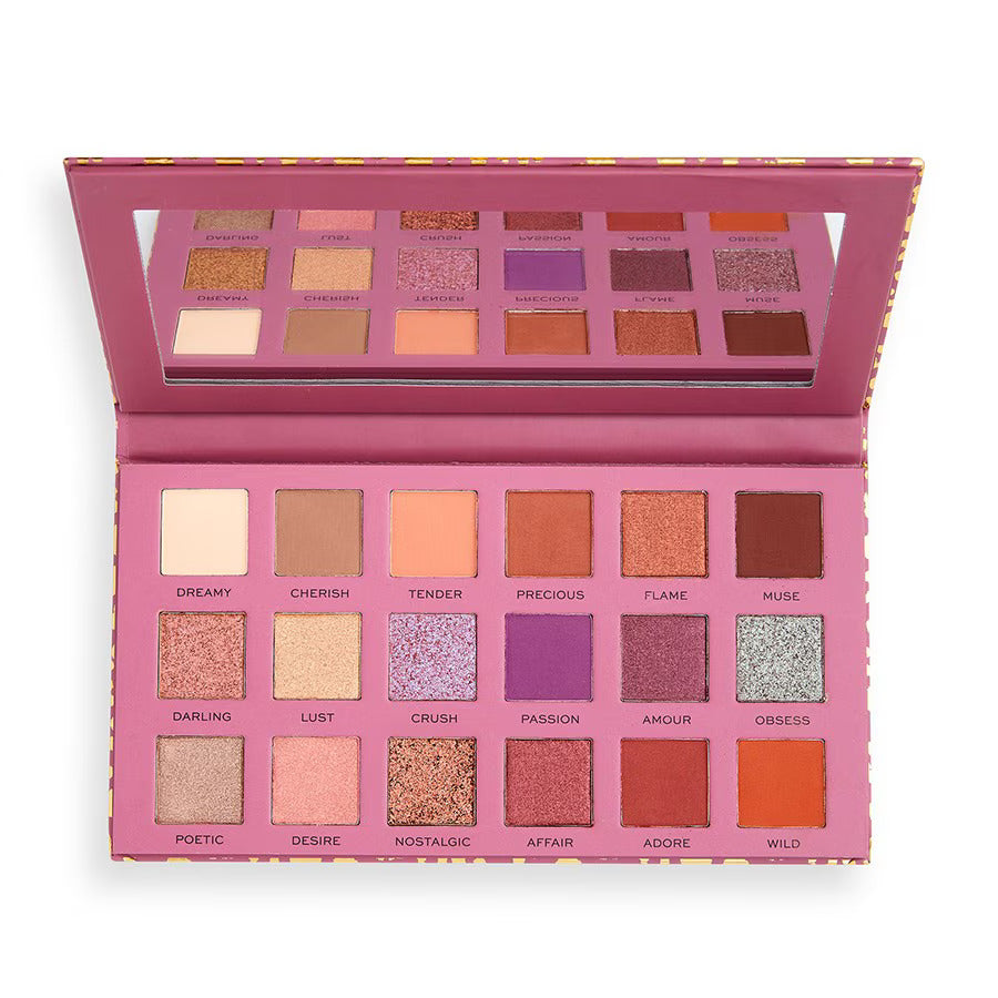 Revolution Pro, New Neutral, Eyeshadow Palette, Romance, 18 Shades, 18 g