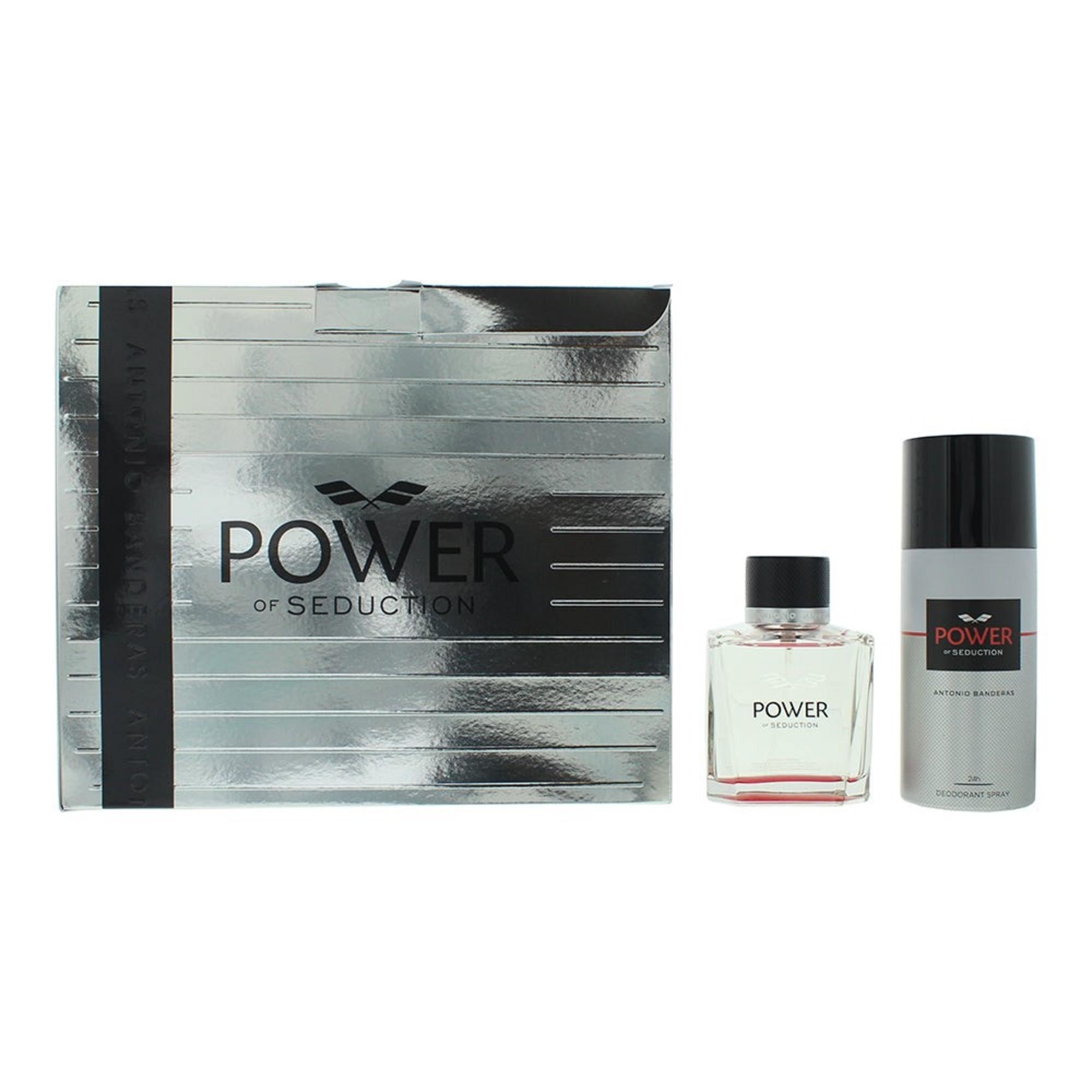 Set Antonio Banderas: Power of Seduction, Eau De Toilette, For Men, 100 ml + Power of Seduction, 24h Protection, Deodorant Spray, For Men, 150 ml