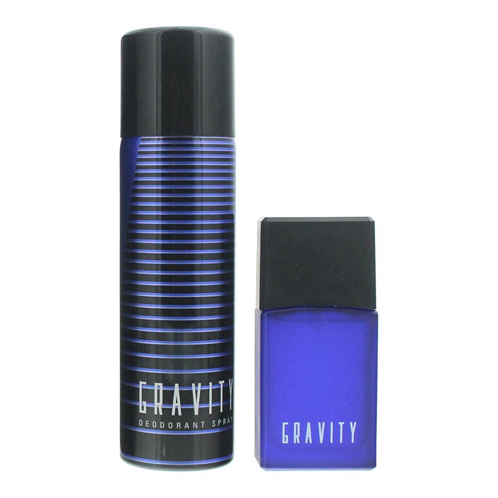 Set Coty: Gravity, Nourishing, After-Shave Lotion, 30 ml + Gravity, Deodorant Spray, For Men, 120 ml