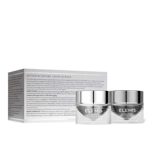 Eye Treatment Duo Set Elemis: Ultra Smart, Collagen, Anti-Wrinkle, Eye Serum, 10 ml + Ultra Smart, Collagen, Anti-Wrinkle, Eye Cream, 10 ml