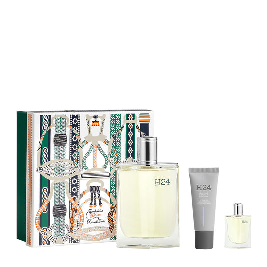 Set Hermes: H24, Eau De Toilette, For Men, 100 ml + H24, Eau De Toilette, For Men, 5 ml *Miniature + H24, Energy & Hydration, Cream, For Face, 20 ml