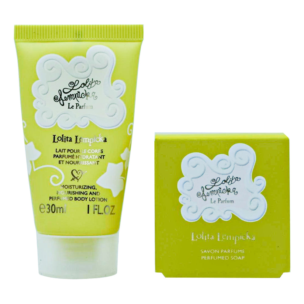 Set Lolita Lempicka:  Mon Premier Parfum, Moisturizing, Body Milk, 30 ml +  Mon Premier Parfum, Scented Soap Bar , 25 g *Miniature
