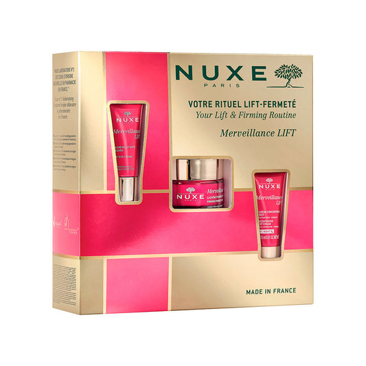 Firmness Routine Set Nuxe: Merveillance Lift, Vegan, Firming, Day, Cream, For Face, 50 ml + Merveillance Lift, Vegan, Lifting, Eye Cream, 15 ml + Merveillance Lift, Vegan, Lifting, Night, Cream, For Face, 15 ml