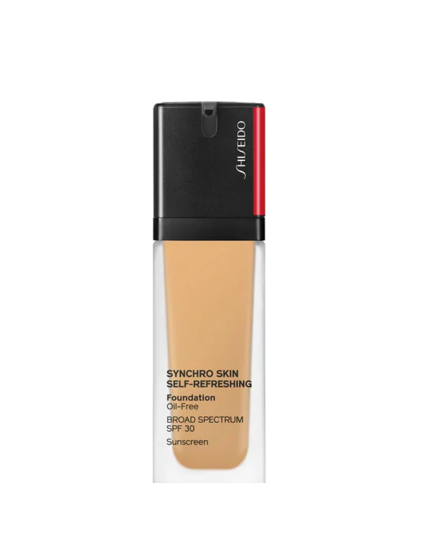 Shiseido, Synchro Skin Self-Refreshing, Oil-Free, Liquid Foundation, 340, Oak, SPF 30, 10 ml *Tester