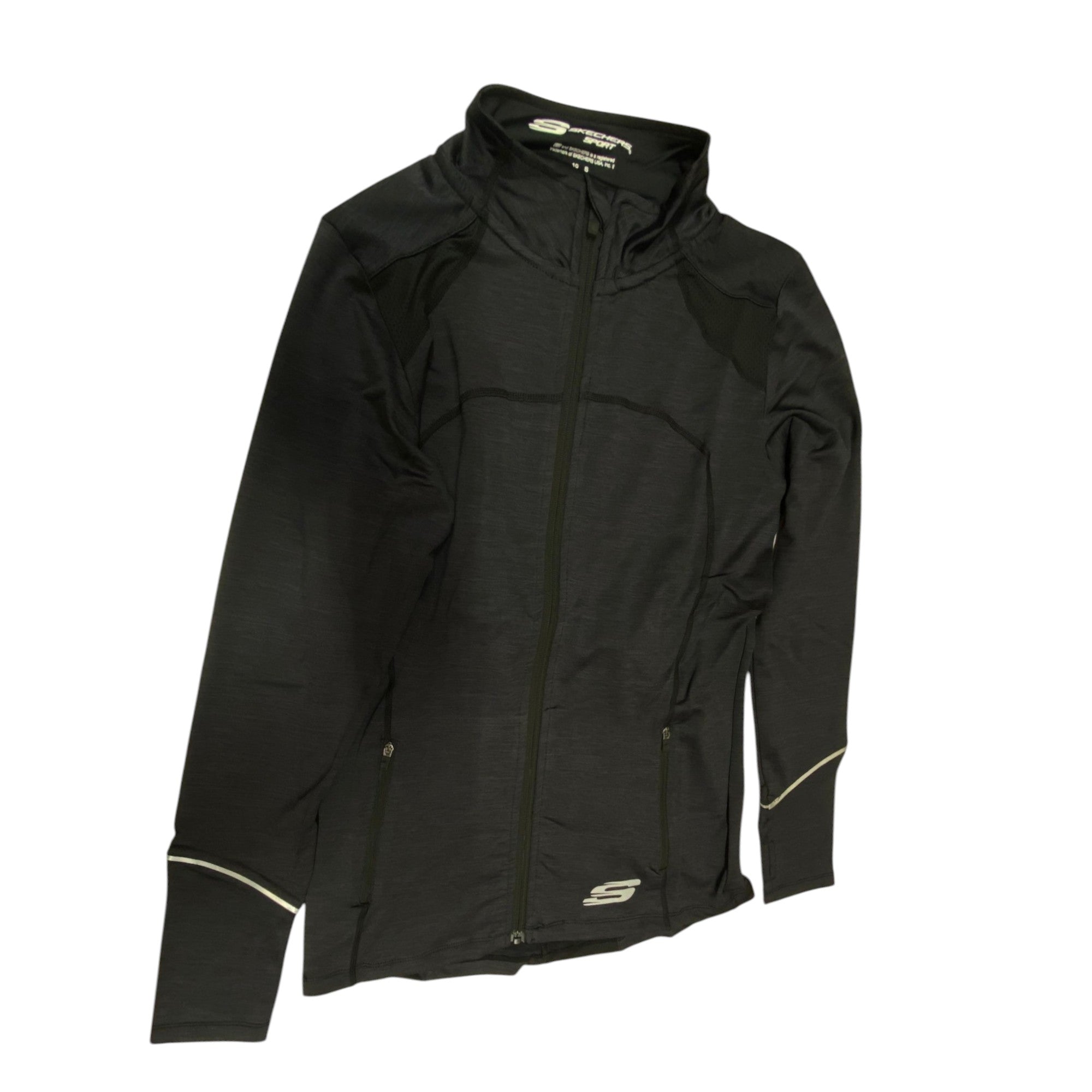 Skechers, Leia Mari, Sports Women Synthetic Jacket, Black, Size 10