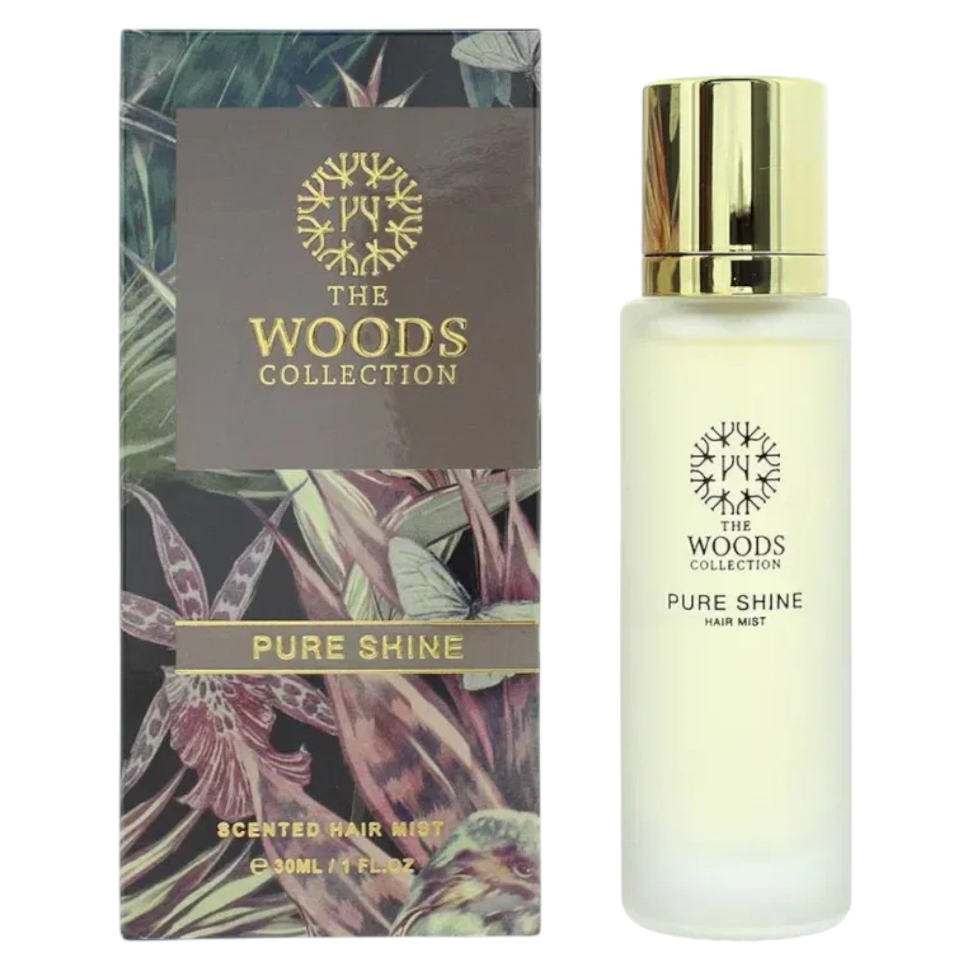 The Woods Collection, Pure Shine Hair, Hair Scented Mist, For Women, Pineapple, 30 ml