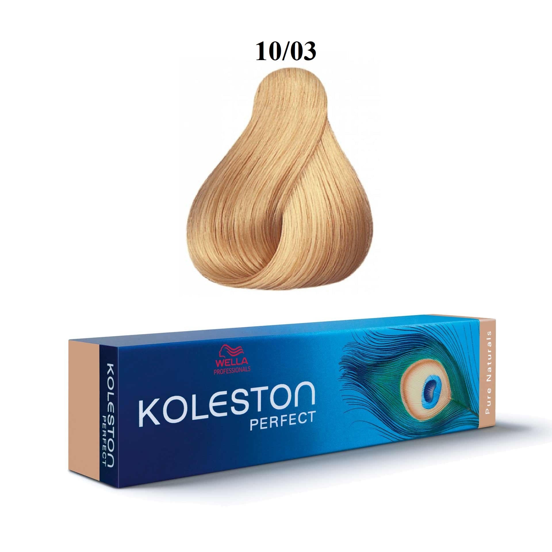 Wella Professionals, Koleston Perfect, Permanent Hair Dye, 10/03 Bright Natural Golden Blond, 60 ml
