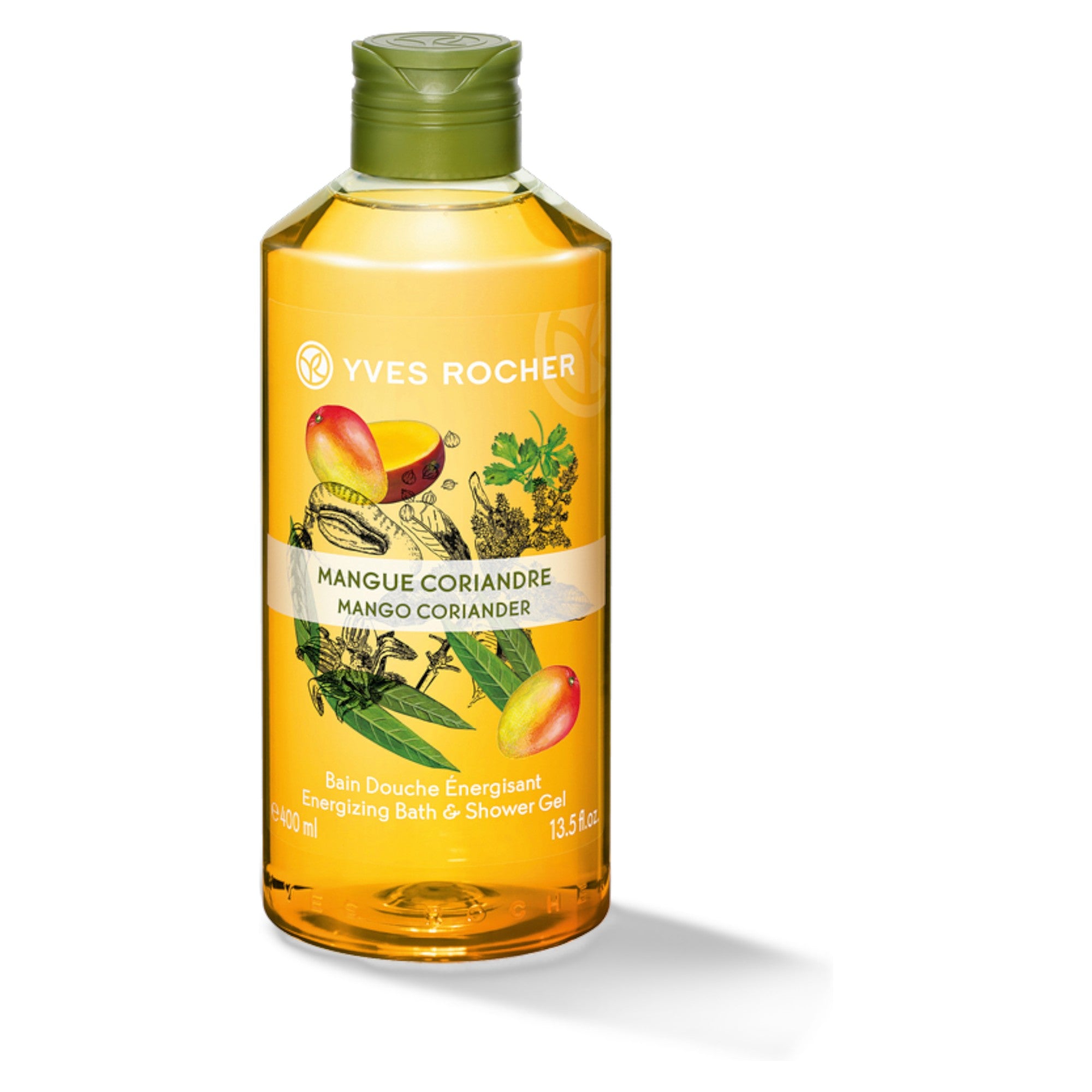 Yves Rocher, Mango Coriander, Mango, Energising, Shower Gel, All Skin Types, 400 ml